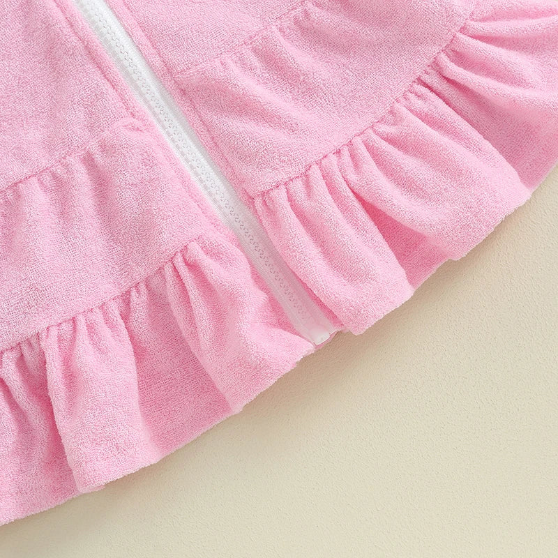 Girls Pink Swimming Cover Up