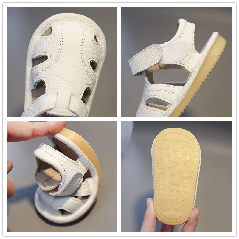 Toddler Rubber Sole Sandals - Off White