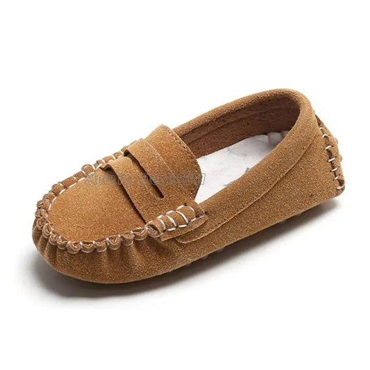 Boys Moccasin Tan Loafers *