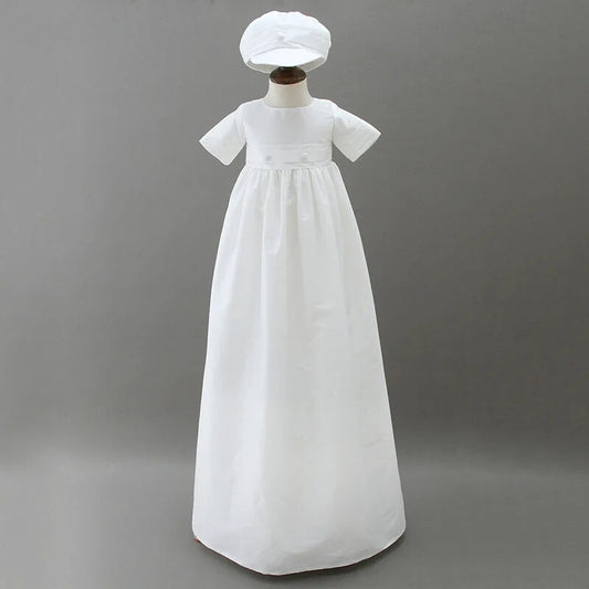 Christening Boys Formal long length Gown and Cap *