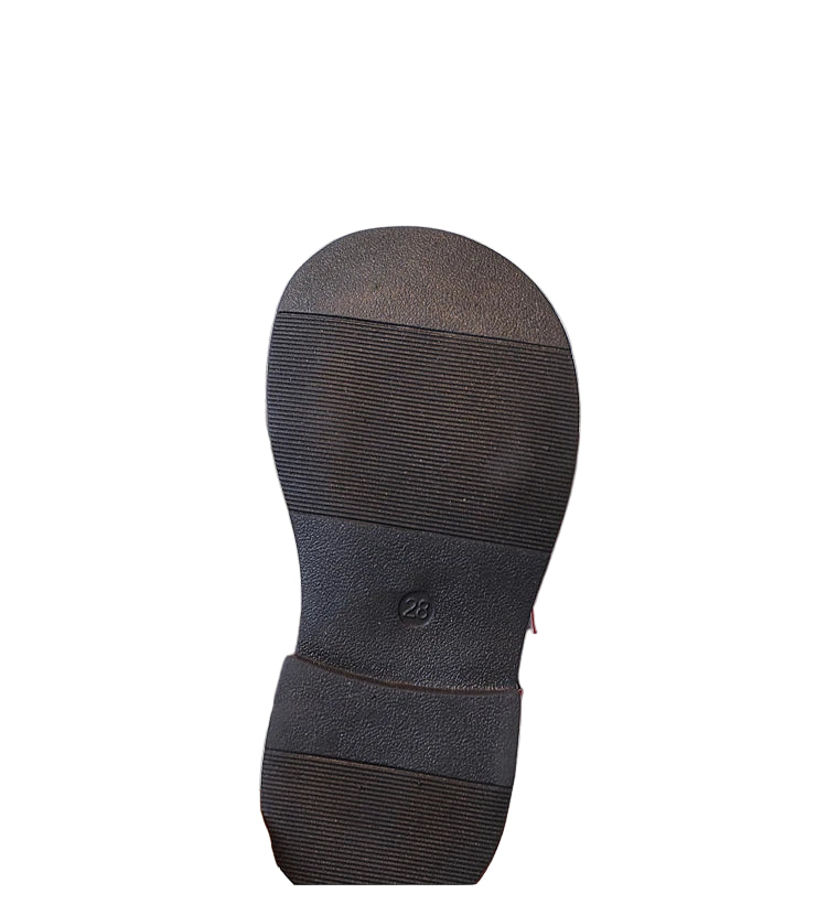 Girls Black Mary Jane Heart School Shoes