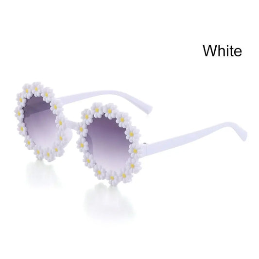 Daisy Sun Glasses - White