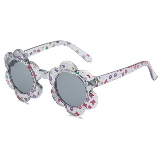 Kids Clear and Bright Flower Multi Colour Sunglasses *