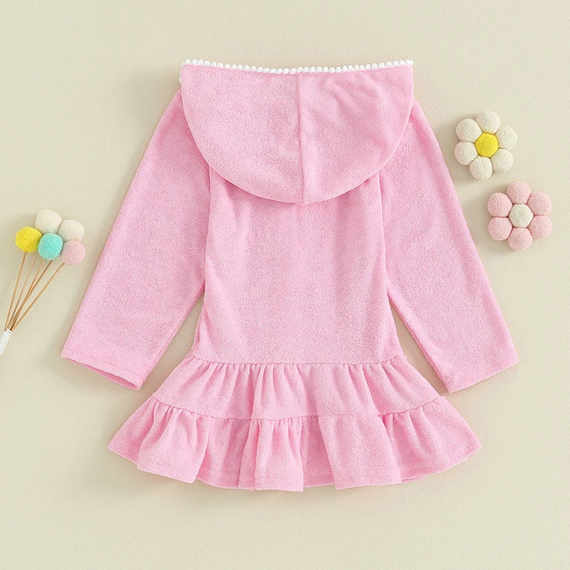 Girls Pink Swimming Cover Up