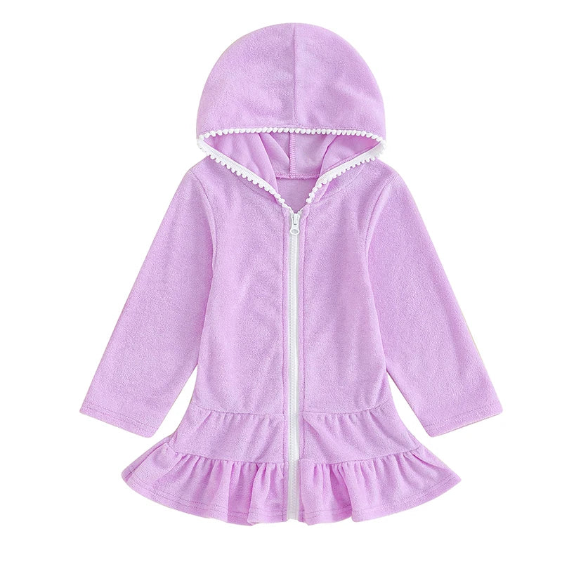Girls Lilac  Swimming Cover Up *