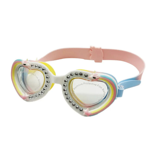 Children's Swiming Goggles Pastel Rainbows