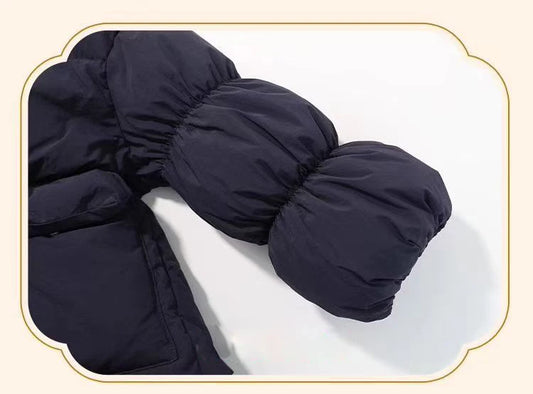 Girls Navy Blue Hooded Coat