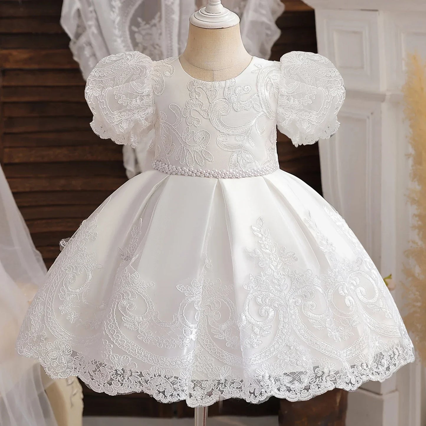 Girls floral Christening Dress *