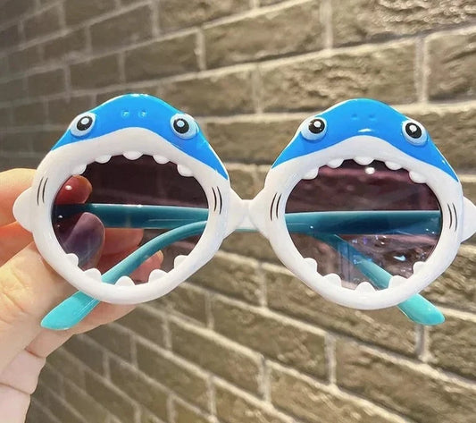 Childrens Blue Shark Sun Glassess