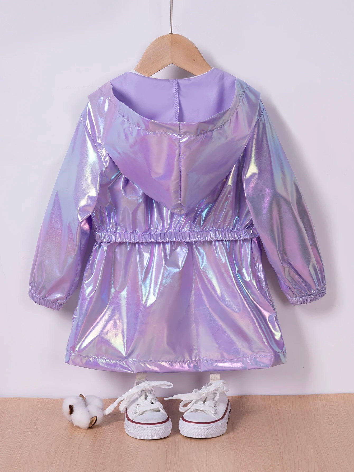 Girls Lilac Light Weight Summer Long Jacket