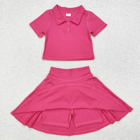 Core Gymwear Fushia Pink Skort & Polo Set *Preorder