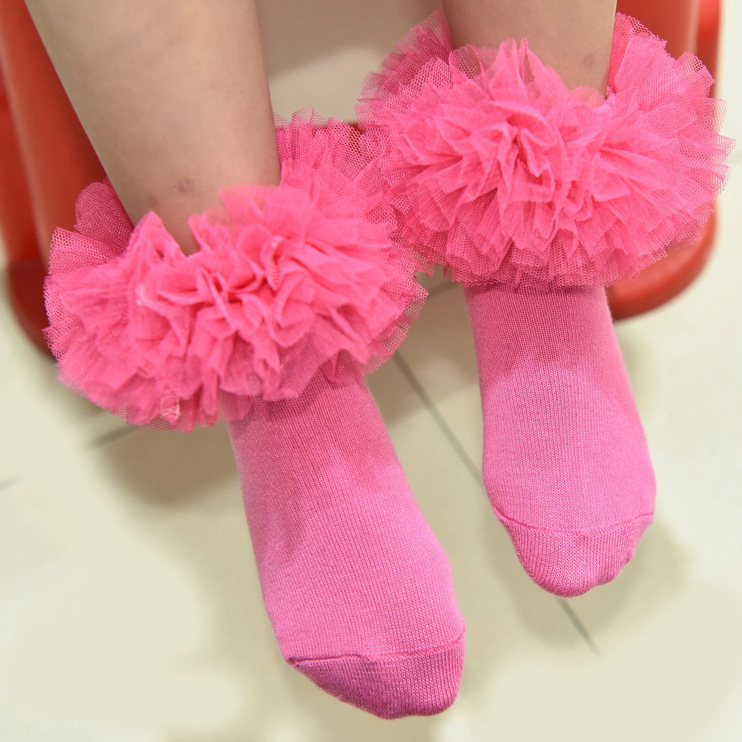 Girls frilly Tu Tu Socks - Choice of colours
