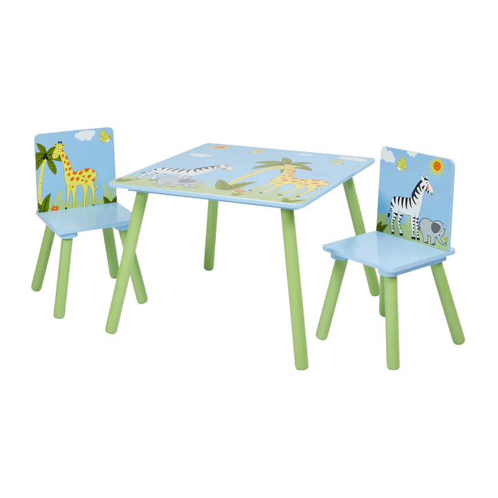 Safari Square Table and Chair Set