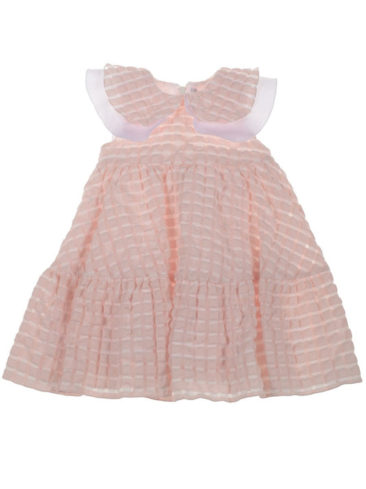 Barcellino Girls Peach Dress