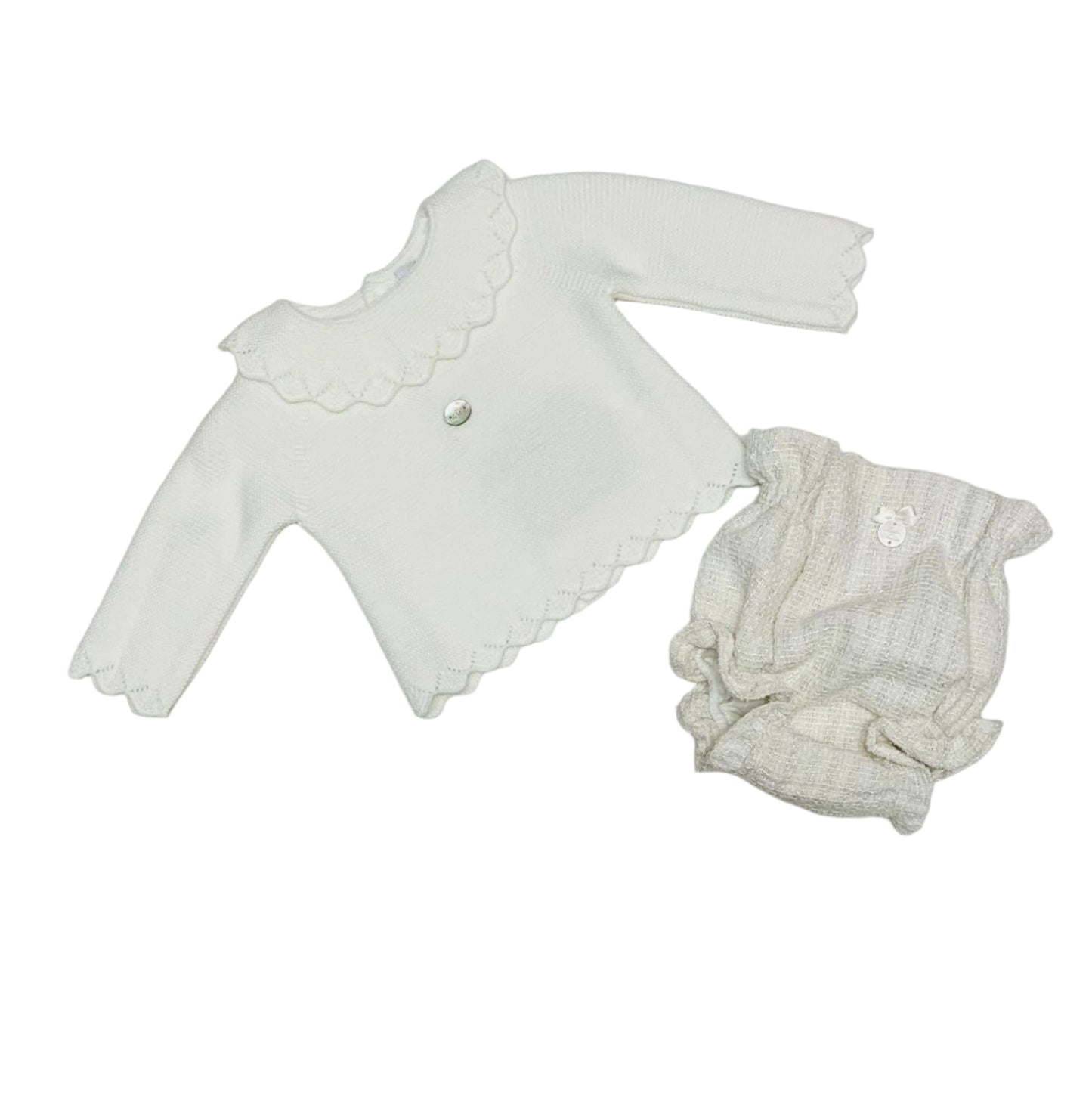 Martin Aranda Girls Knitted Stone Jam Pants Set