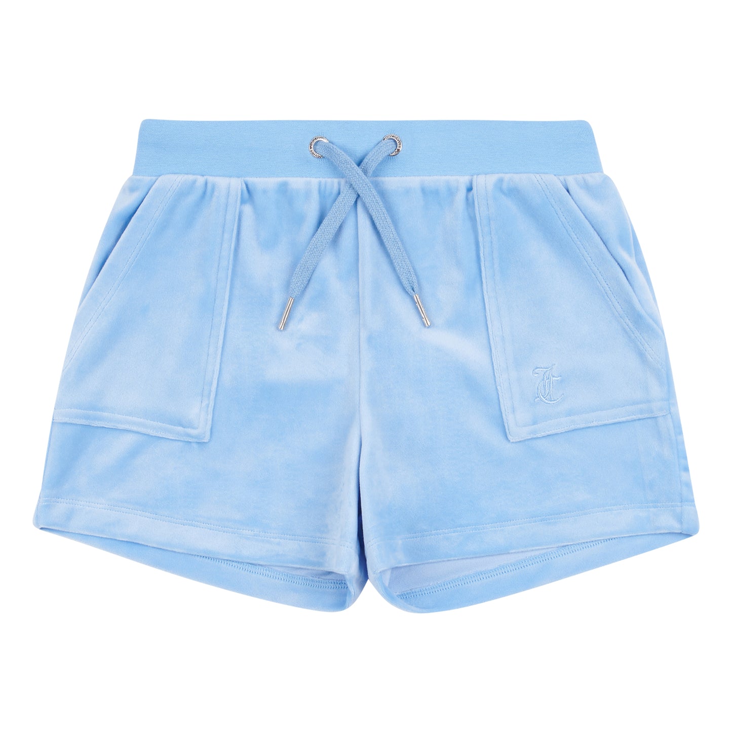 Juicy Couture Girls Della Robbia Blue T shirt and Velore Shorts Set