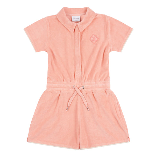 Juicy Couture Girls Peach Amber Towelling Playsuit