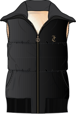 Juicy Couture Black Diamante Collar Gillet