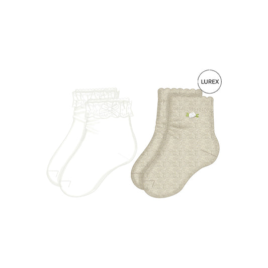 Mayoral Baby Girl Root Dressy socks set