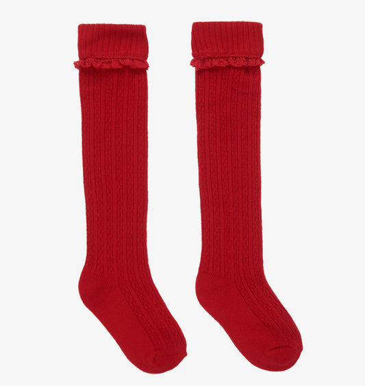 Mayoral Girls Red Socks