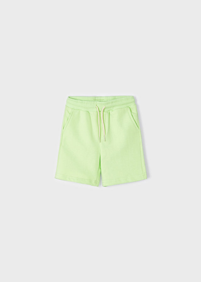 Mayoral Mini Boy Celery Basic fleece shorts