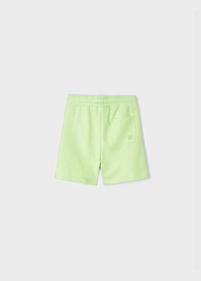 Mayoral Mini Boy Celery Basic fleece shorts