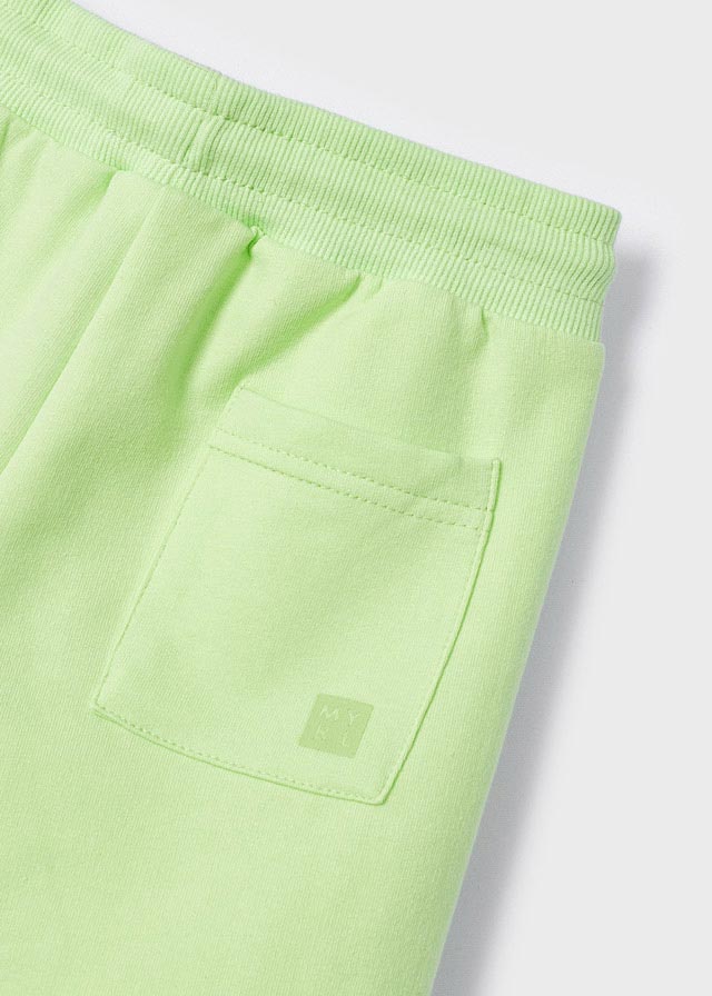 Mayoral Mini Boy Celery Basic fleece shorts