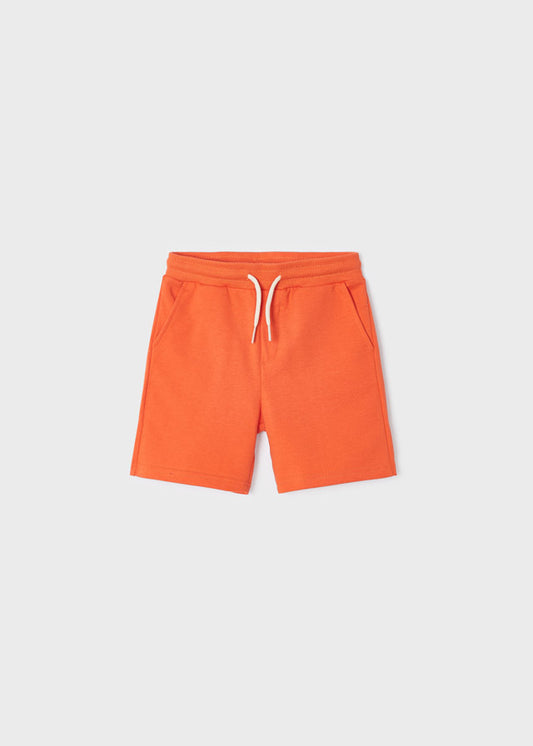 Mayoral Mini Boy Grapefruit Basic fleece shorts