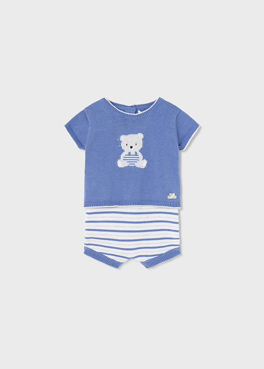 Mayoral Infant Blue Shorts set