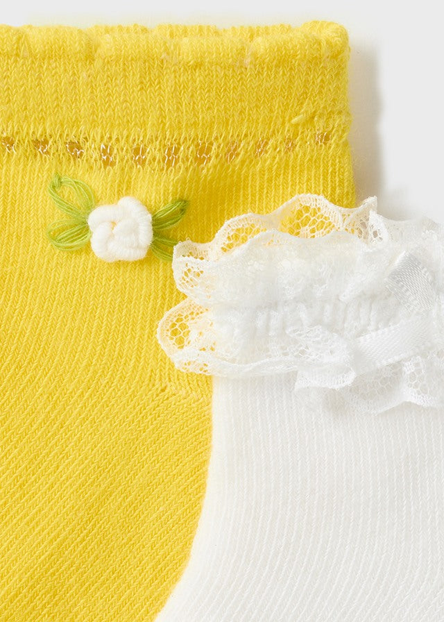 Mayoral Baby Girl Mimosa Dressy socks set