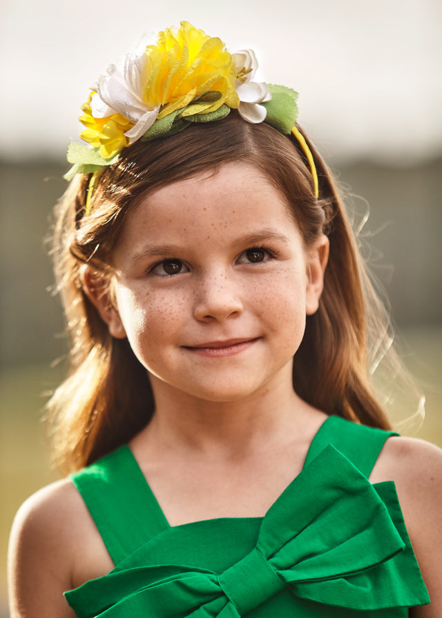 Mayoral Mini Girl Mimosa Flowers headband
