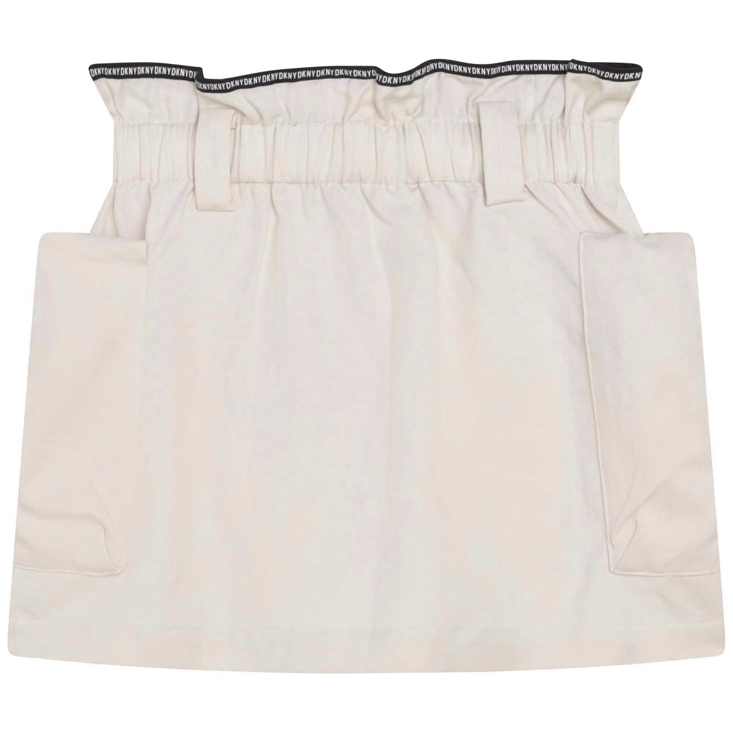 DKNY Girls White Belted Skirt
