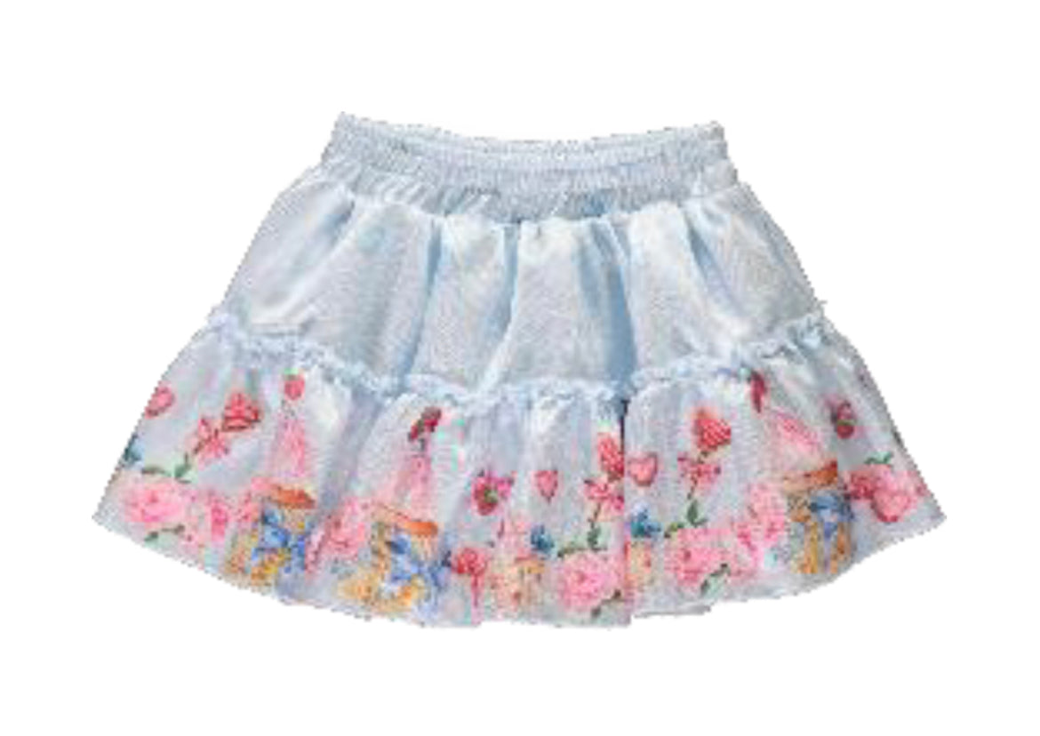 Piccola Speranza Girls Blue Skirt Set