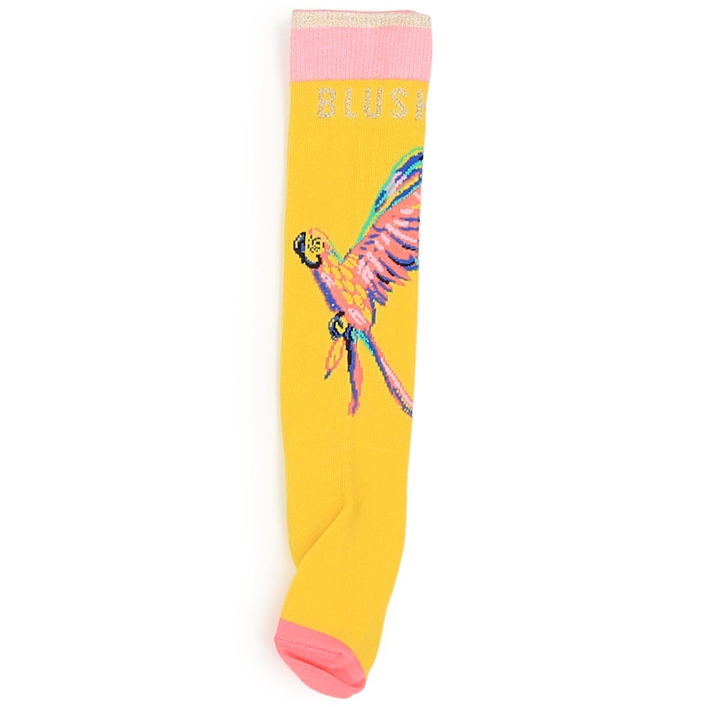 Billieblush Yellow Unicorn Knee High Socks