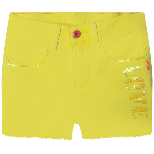 Billieblush Yellow Shorts