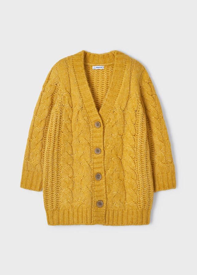 Mayoral Girls Honey Braided Cardigan