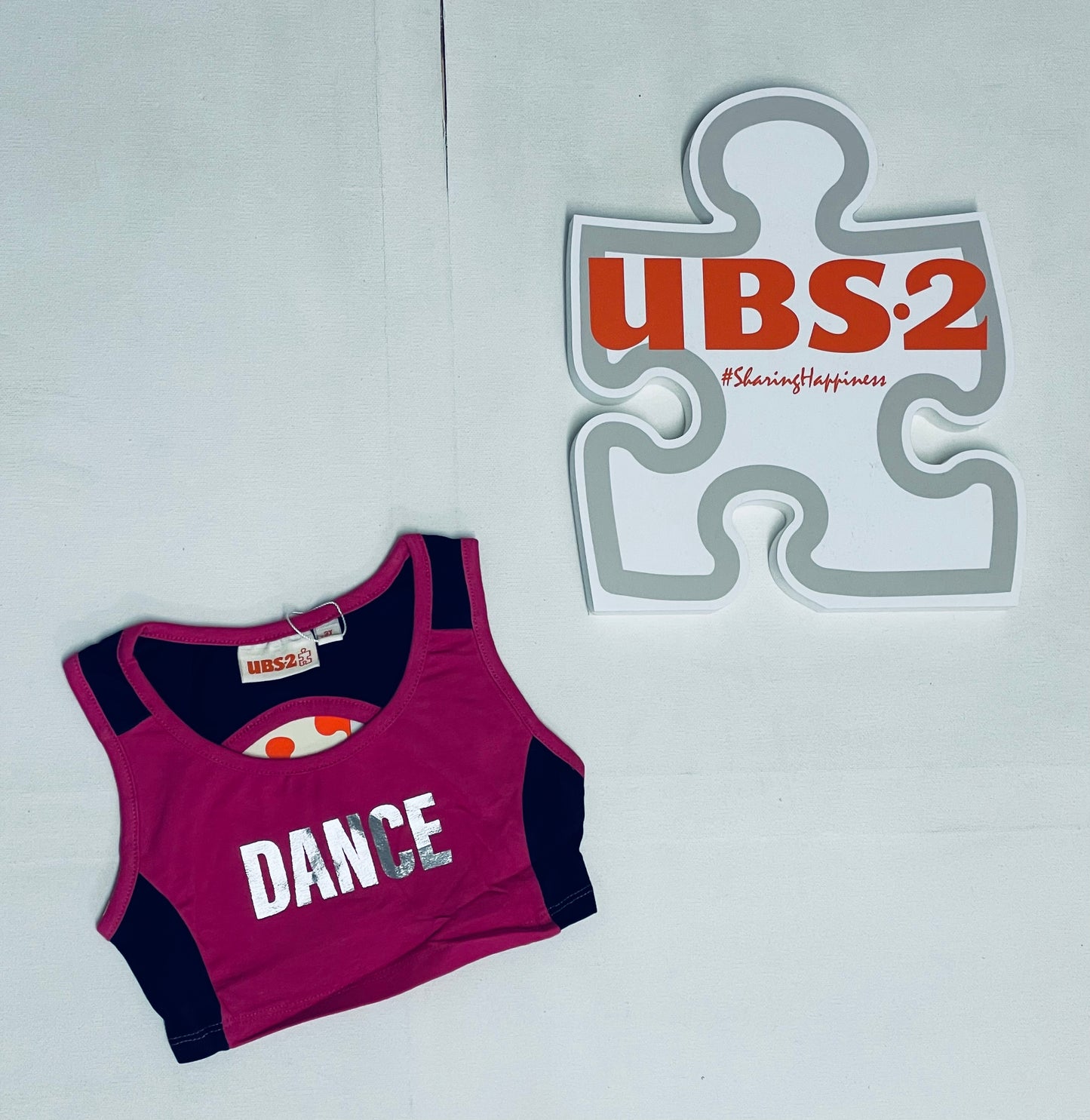 UBS2 Girls Pink Sports Top