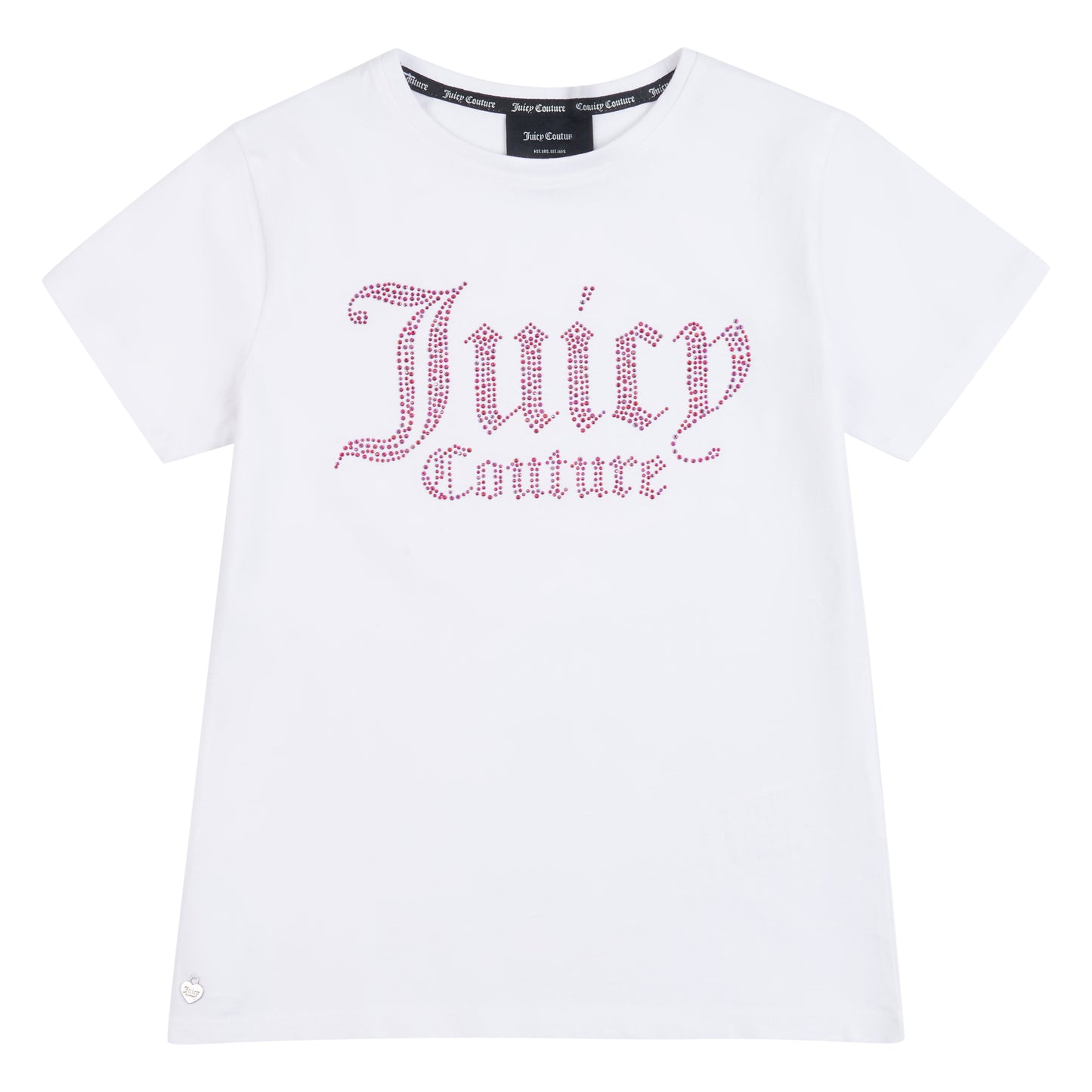 Juicy Couture Luxe Diamonte Pink Fitted T shirt