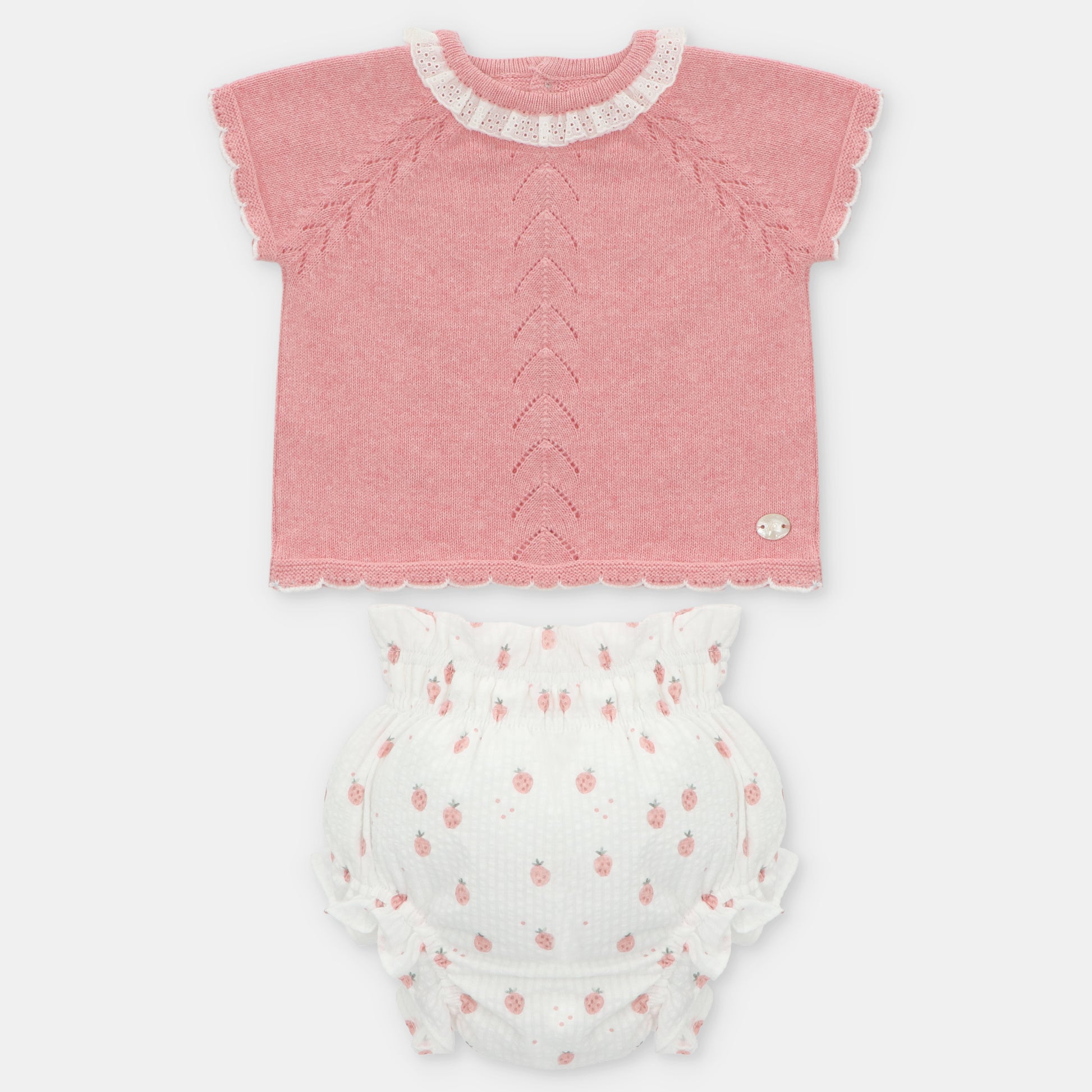 Martin Aranda Girls Pink Baby Set