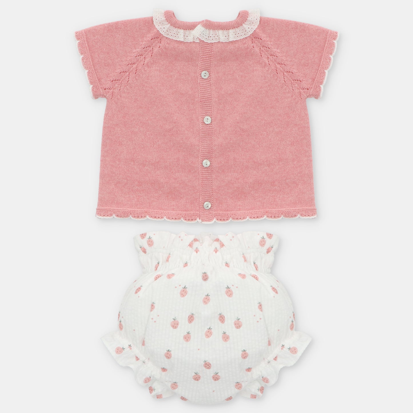 Martin Aranda Girls Pink Baby Set