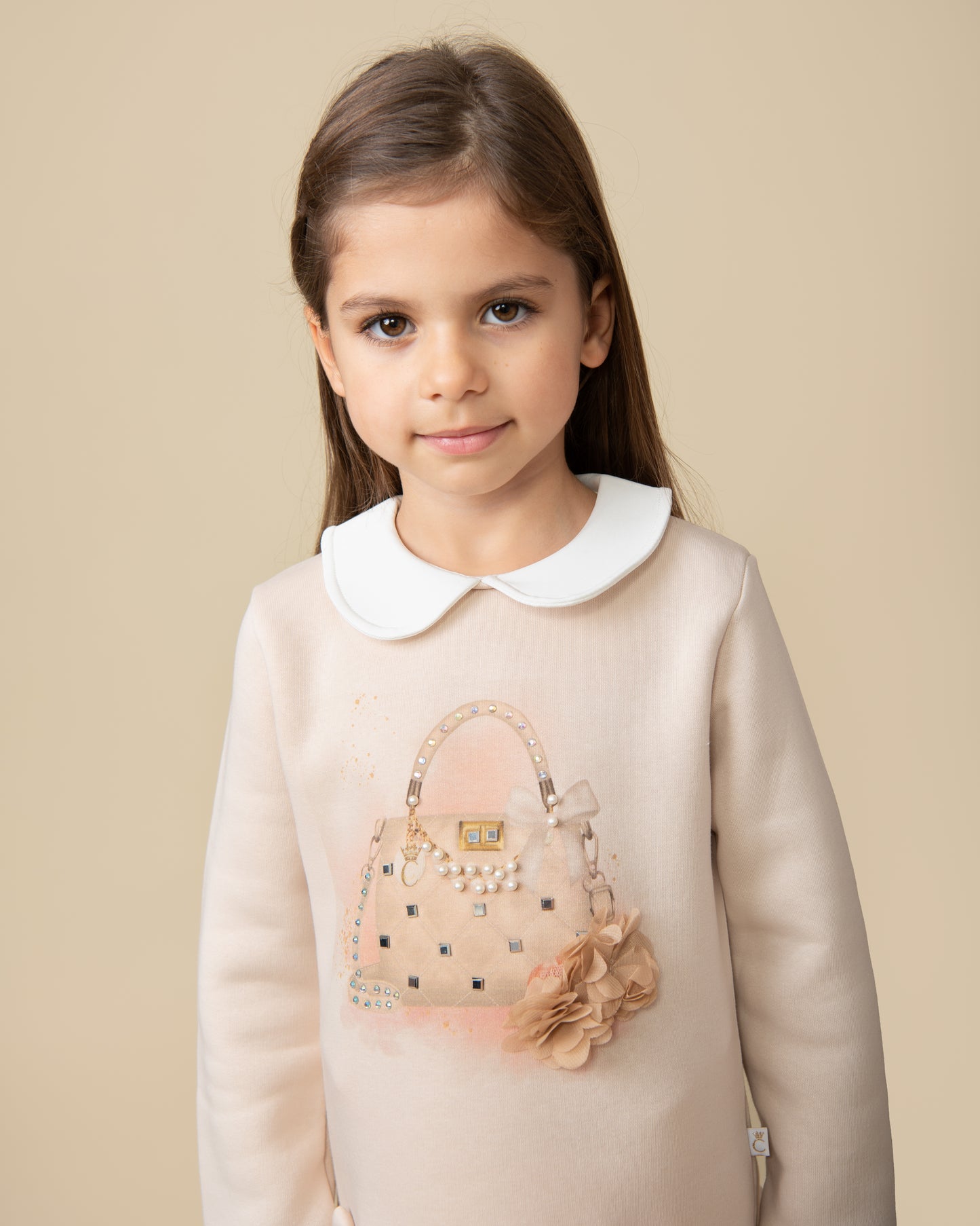 Caramelo Kids Girls Mink Pure Luxe Sweater Set