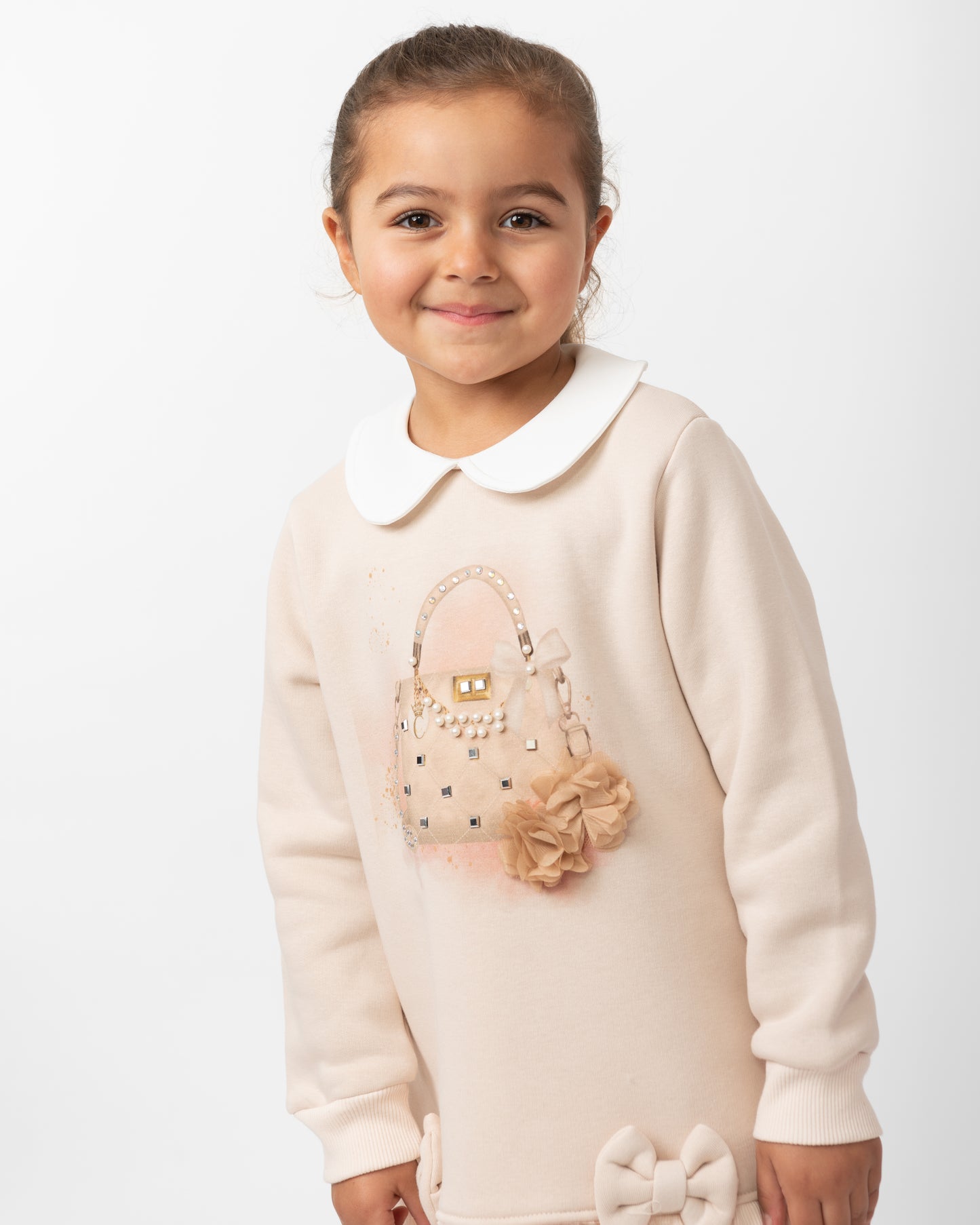 Caramelo Kids Girls Mink Pure Luxe Sweater Set