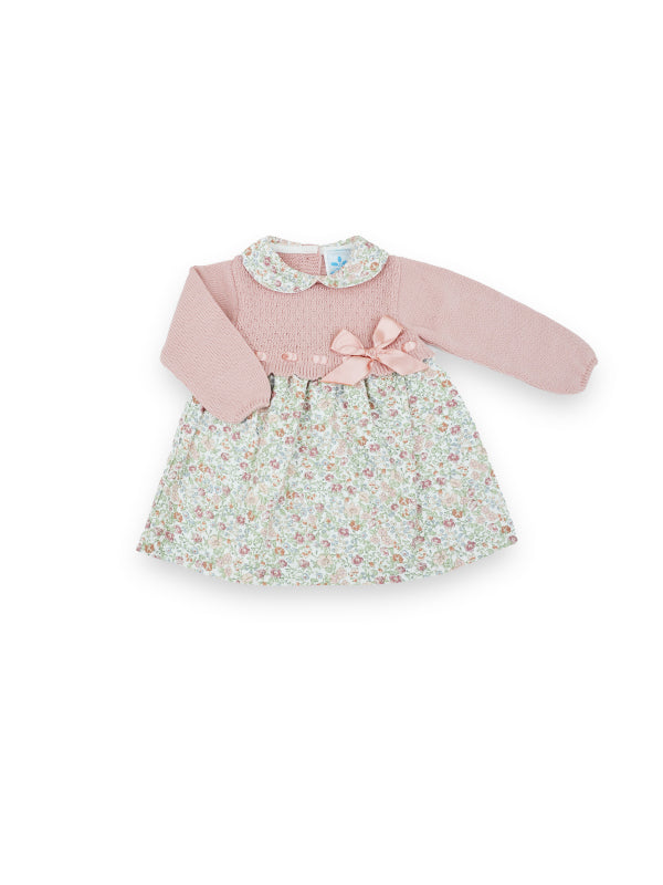 Sardon Girls Blush Pink Floral Dress