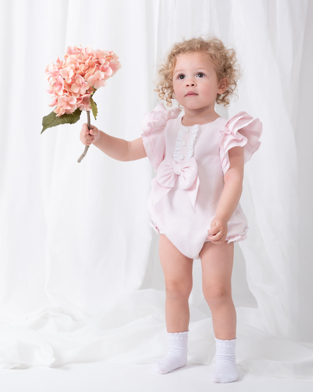 Caramelo Kids Baby Girls Pink Summer Fete Romper