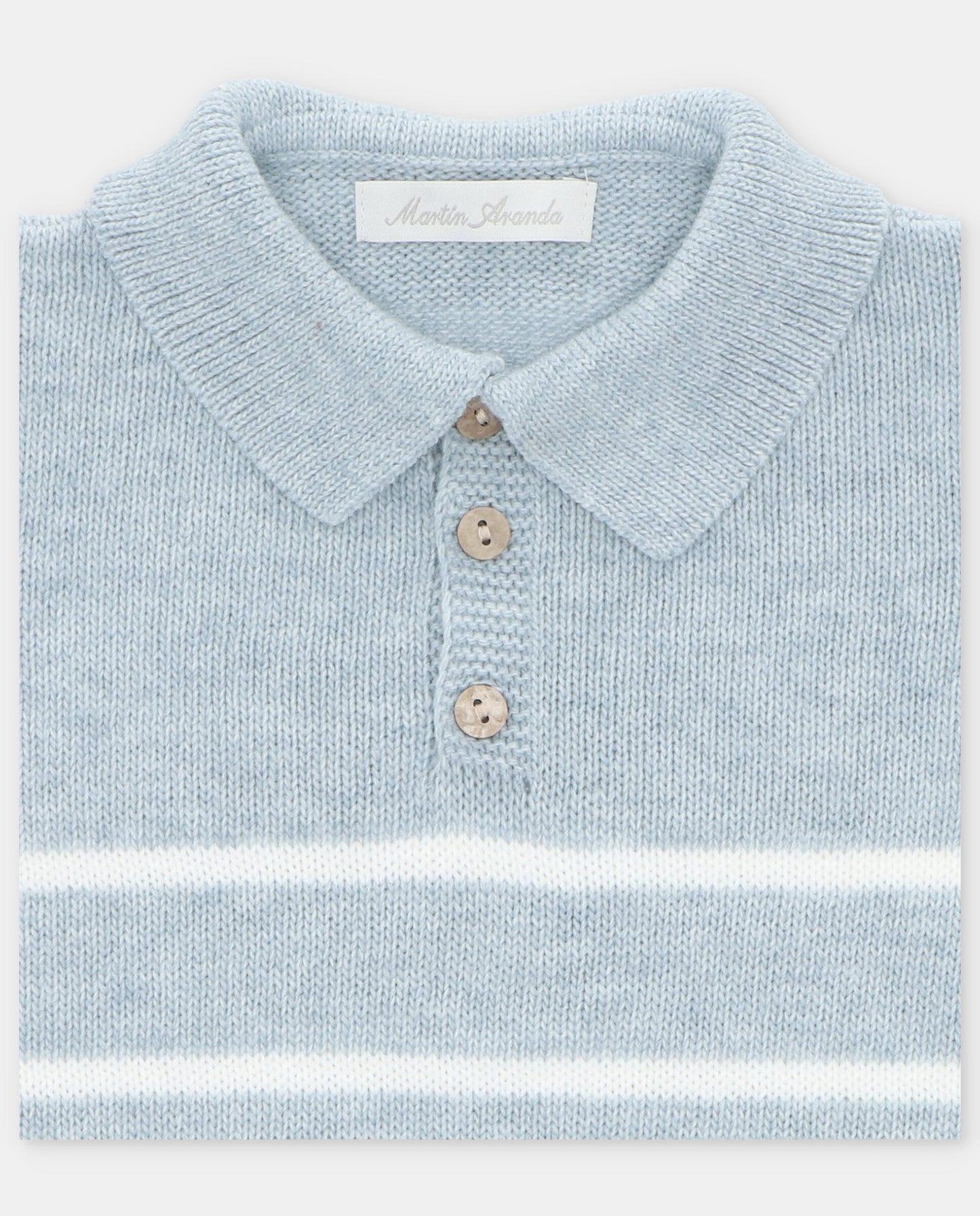 Martin Aranda Baby Blue Kntted Jumper & Trousers