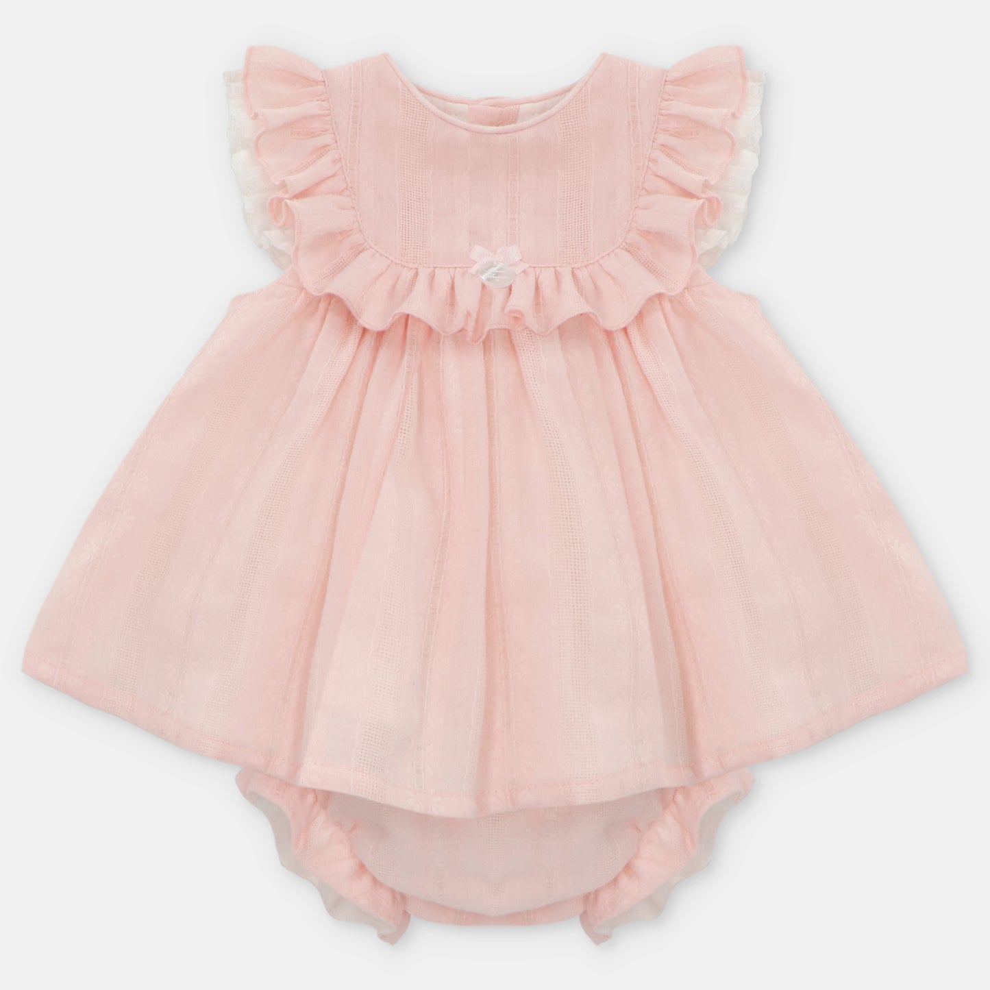 Martin Aranda Girls Pink Blush Blouse & Bloomers