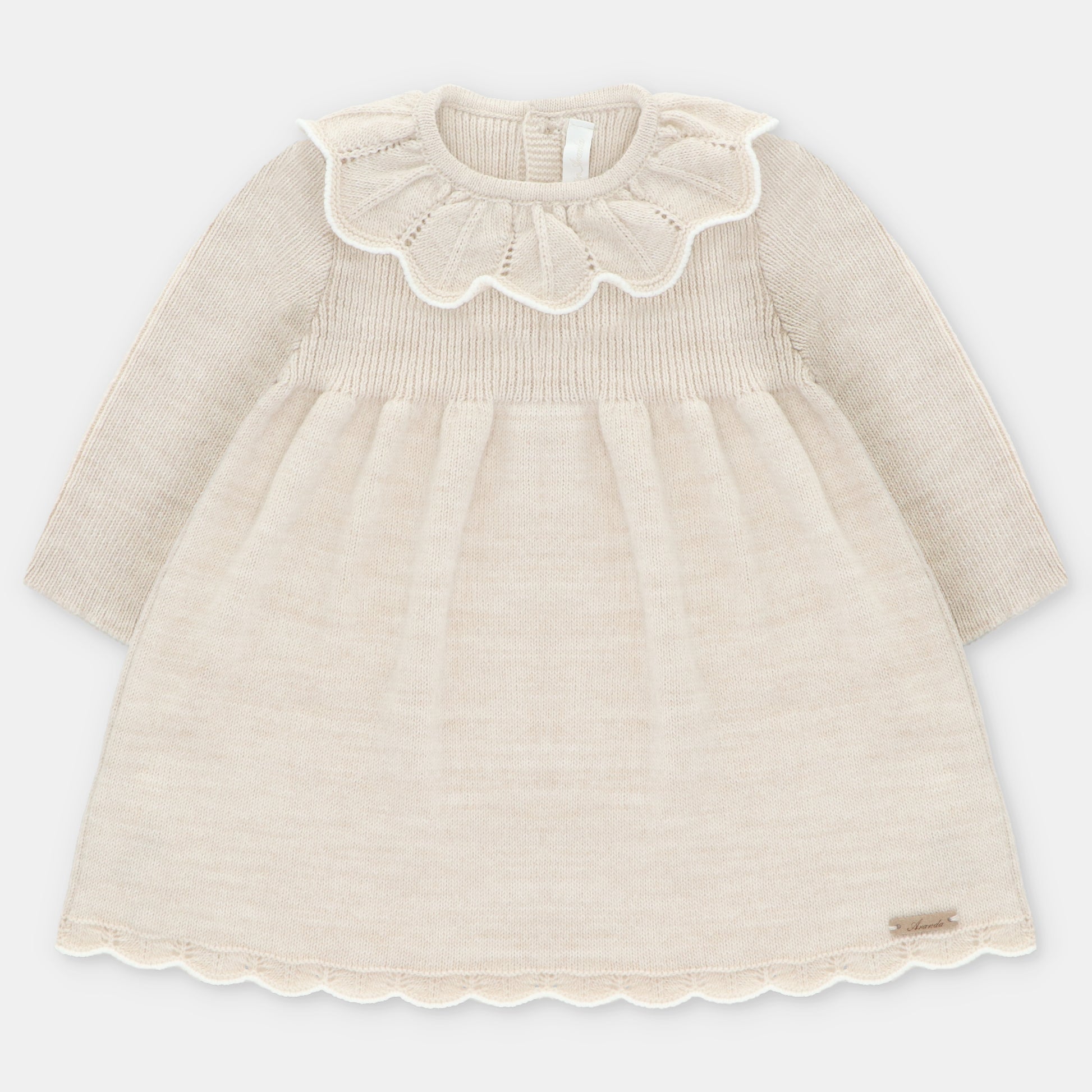 Martin Aranda Girls Knitted Stone Dress 