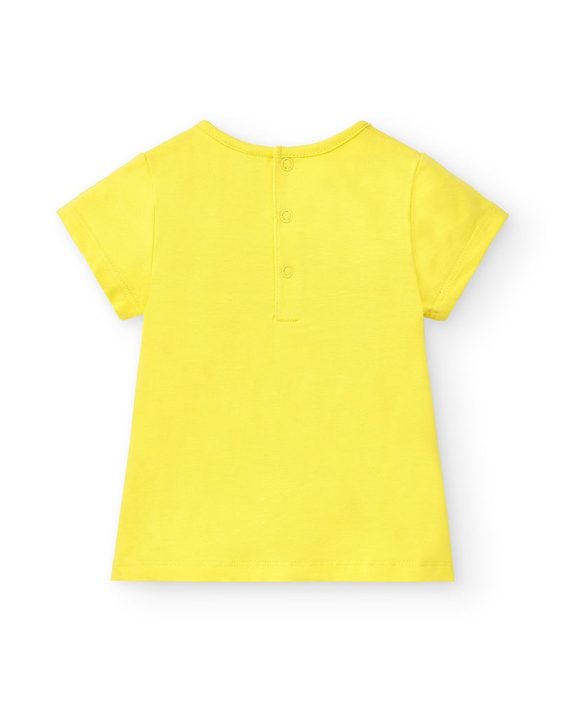Tuc Tuc Girls Laguna Beach Yellow T shirt & Floral Shorts Set