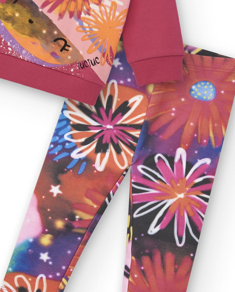 Tuc Tuc Cosmic Girl Blush Leggings Set