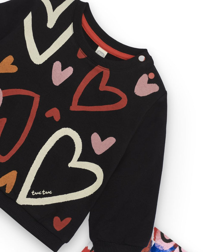 Tuc Tuc Cartoon Calling Heart Leggings Set